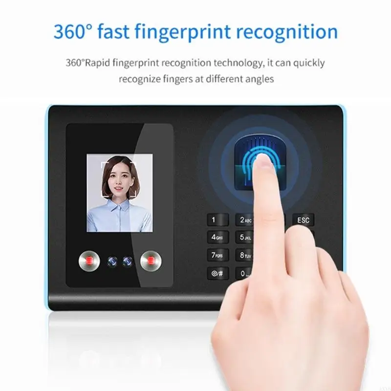 USB Data Management Face Biometric Fingerprint Password Employee Attendance Machine Check-in Device Time Clock Recorder