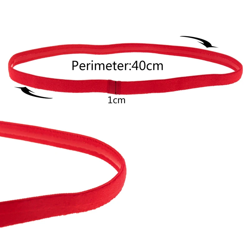 Simple Elastic Headbands Unisex Sports Hairband Non-Slip Silicone Strip Sweat Guide 12Pcs sports hair band,sports headband,yoga hair accessories,sports sweatband