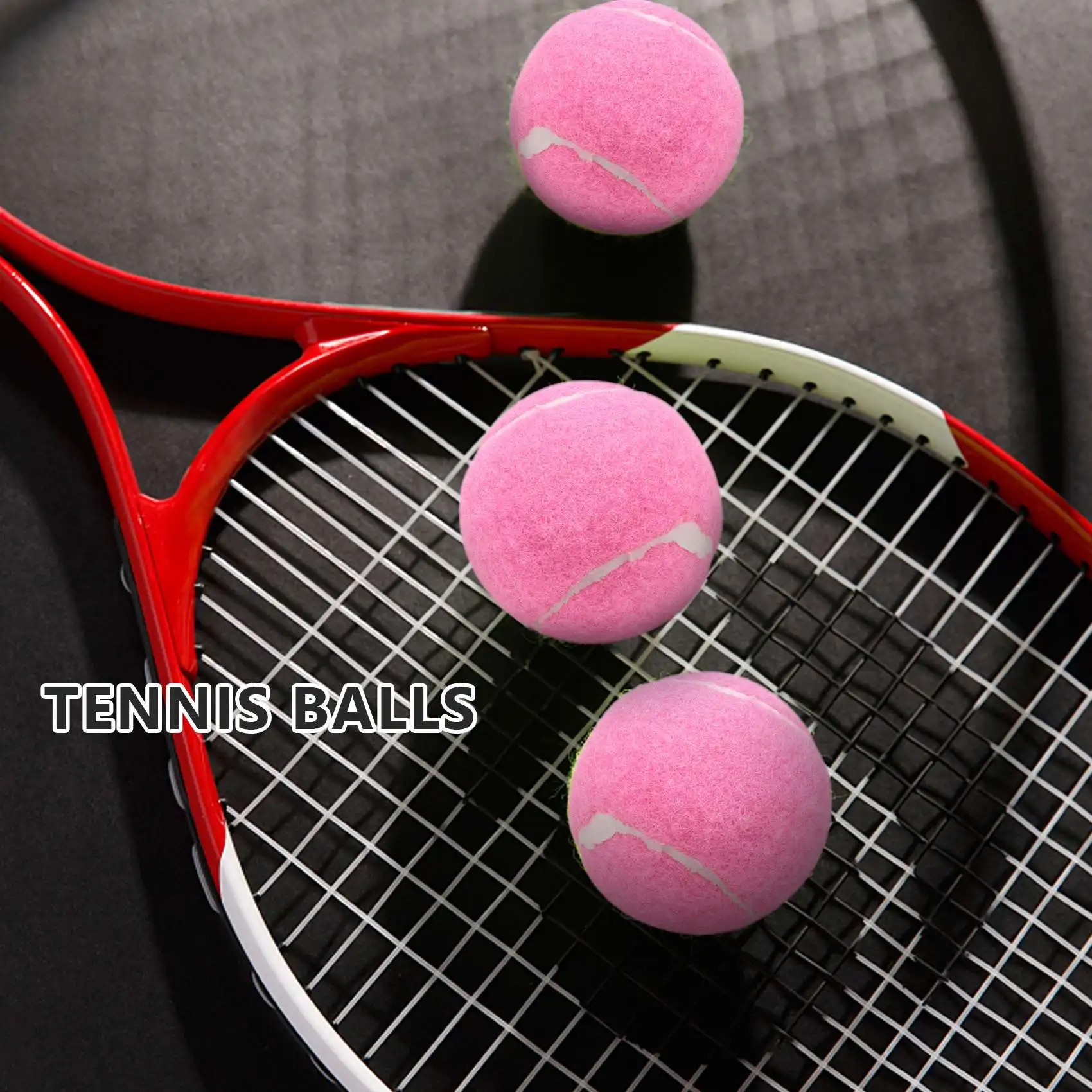 Tennis Balls 6Pcs Pack 66mm Wear-Resistant Elastic Training Tennis Balls For Club Ladies Beginners Practice