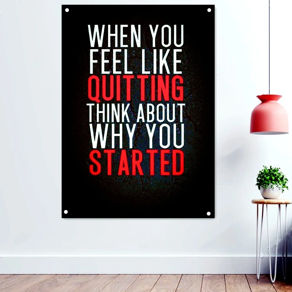 

Inspiring Workout Fitness Gym Motivation Quote Poster Wall Art Paintings Bodybuilding Exercise Wallpaper Banner Flag Wall Decor