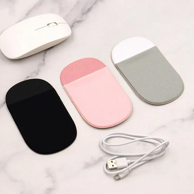 New Slim Mouse Holder Adhesive Elastic Case Pen Stick Cover Lycra Fabric Pocket Sleeve Pouch For Laptop Tablet Wireless Mice 2