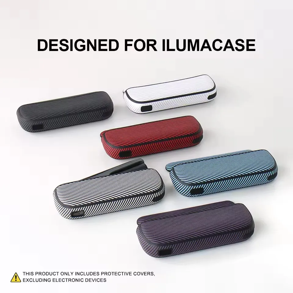 6가지 색상 핀스트라이프 2-IN-1 케이스 + IQOS ILLUMA용 사이드 커버 IQOS ILUMAi I 액세서리용 프리미엄 보호 장치