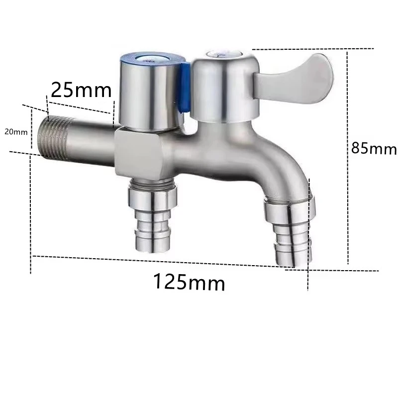 Stainless Steel Double Outlet Faucet