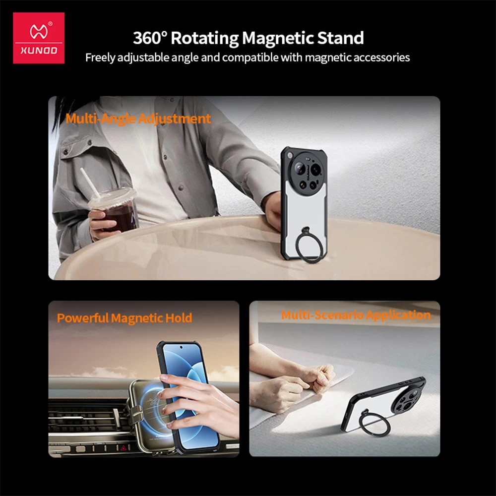 Xundd Airbag Anti-Drop Protection Case with Matte Transparent Back