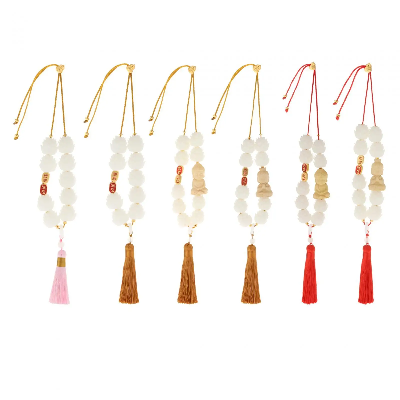 

Lotus Beads Car Rearview Mirror Charm Pendant Dangling Ornament for Car