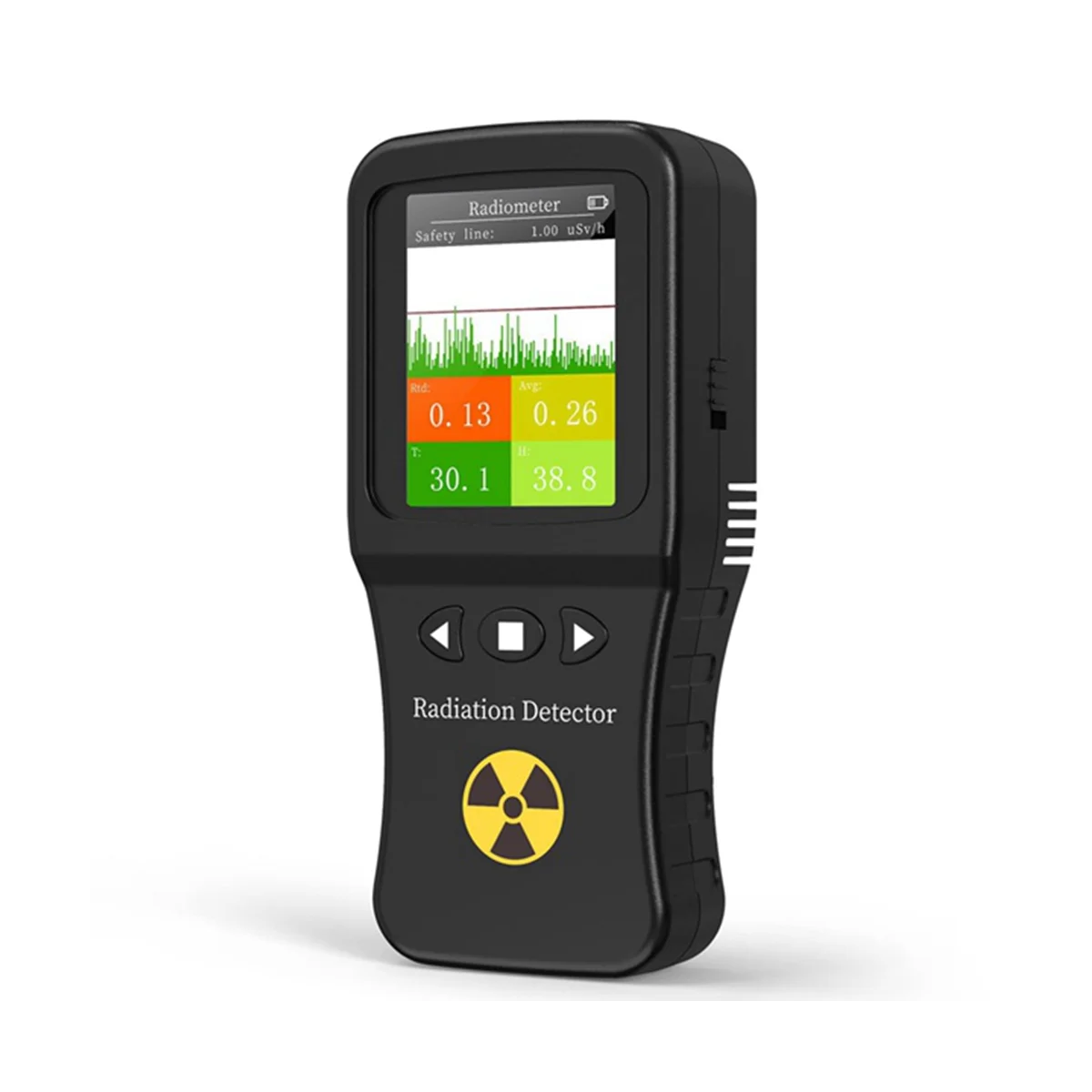 

Geiger Counter Nuclear Radiation Detector Real-Time Mean Cumulative Dose Modes Radioactive Tester Temperature Humidity