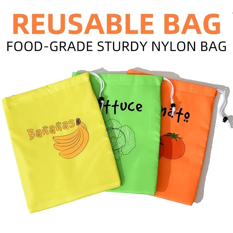 Banana bundle pocket storage bags, reusable for fruits vegetables food