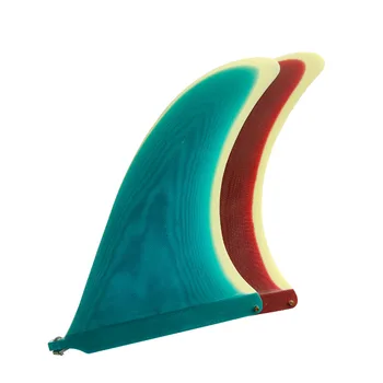 Pinne Centrali per Longboard da Surf, Colore Vintage, Pinne SUP da Surf 9.75/10.25/10.75 Pollici, Pezzo Unico Duplex