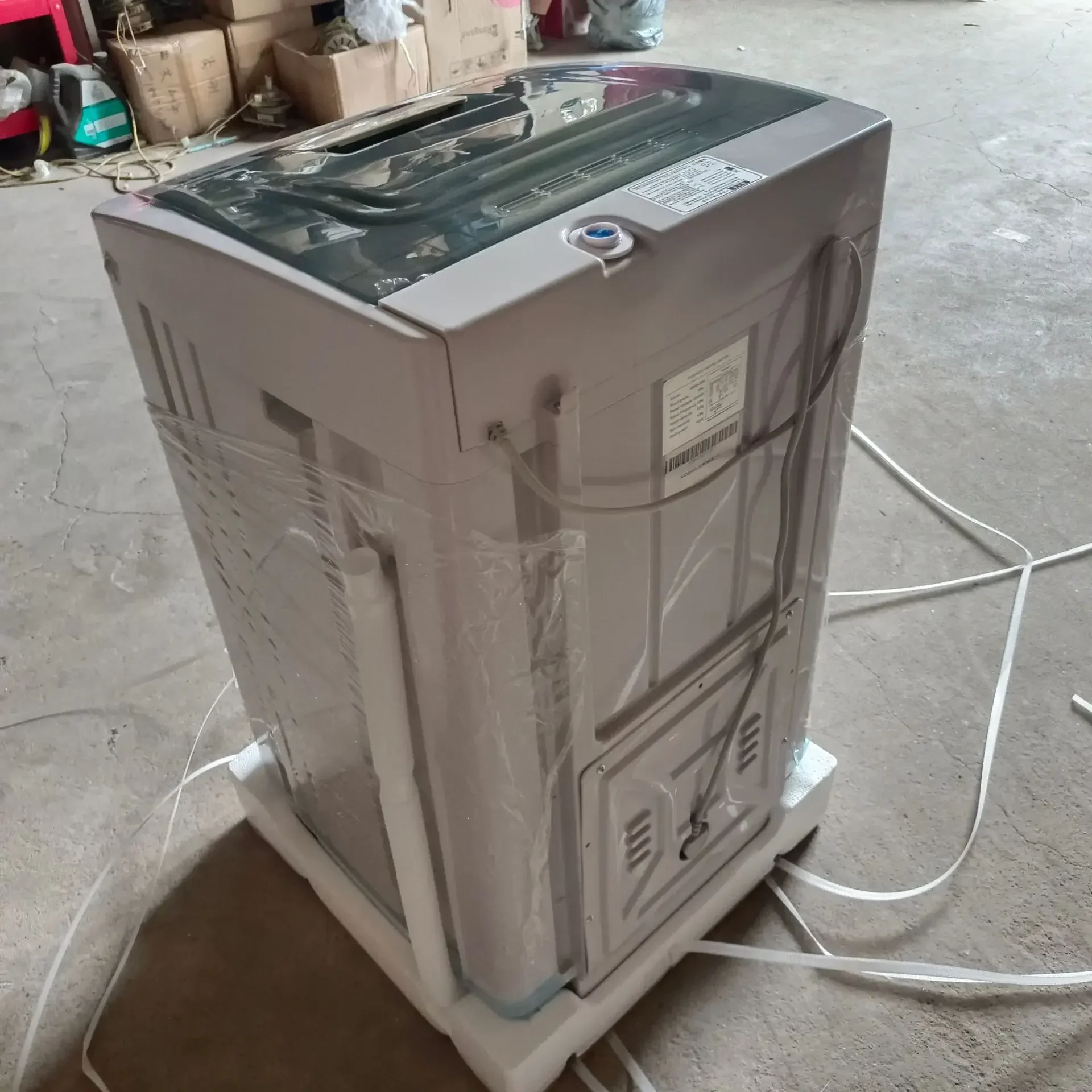 8.5kg Small Fully Automatic Washing Machine with Top-load Washer Single Tub Washer Laundry Machine Clothes Washer and Dryer 2