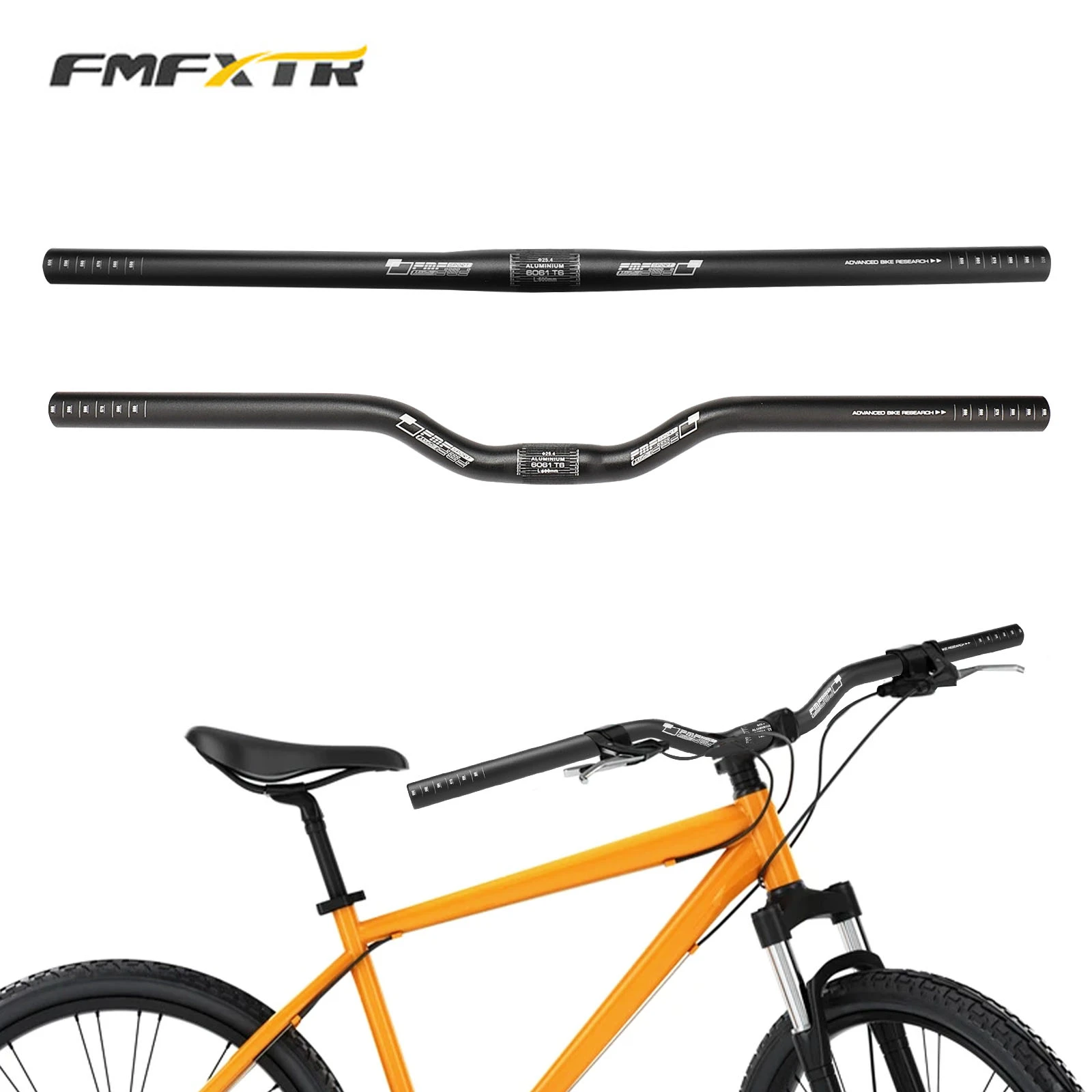 FMFXTR Manillar de aleación de aluminio para bicicleta montaña, accesorio bici de carretera, mango recto, mate, 6 grados, BMX|Manillar de bicicleta| - AliExpress