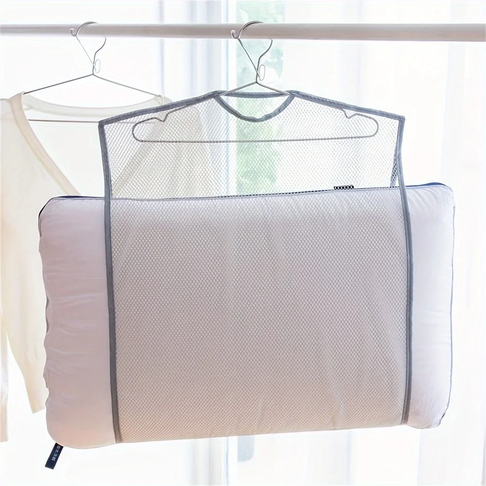 1/2PCS Pillow Artifact Windproof Drying Net Balcony Shoe Rack Window Clothes Rack Outdoor Pillow Doll Net Bag drying net 6