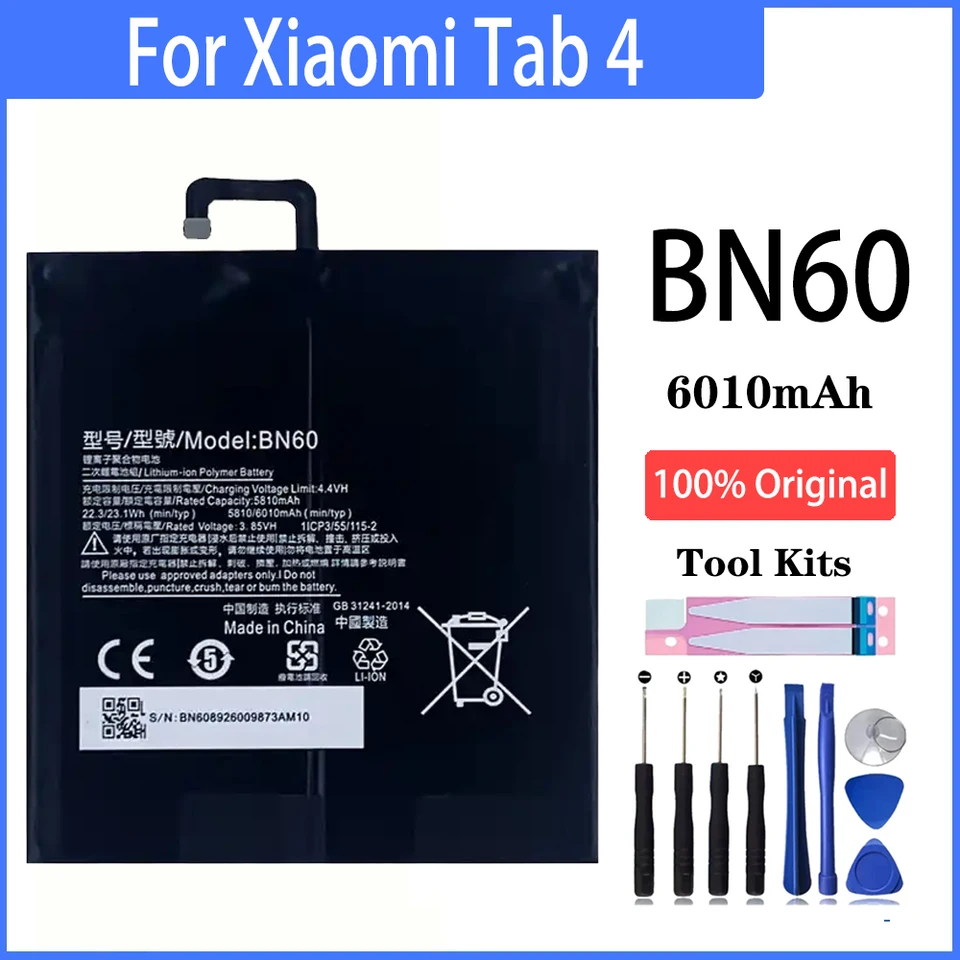 CellePhone Batteria Li-Polymer 6500 MAh Per Xiaomi Mi Pad 7.9 – Sostituisce BM60 – A0101 16/64GB WiFi - 3