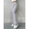 Women's Pants Solid Colour Slim High Elastic Women's Trouser Fashion Thin Female Wide-legged Trousers Street Wear All Season 5
