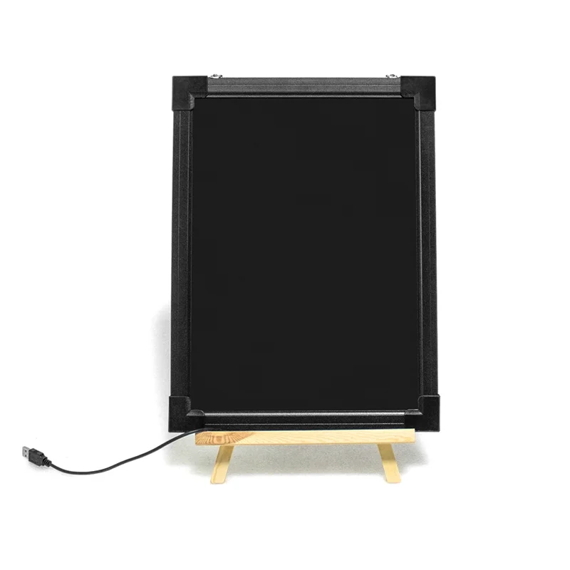SB-드로잉 사인 보드 30X40cm 지울 수있는 쓰기 메시지 드로잉 사인 보드 마커 목재 브래킷 홈 미국 플러그