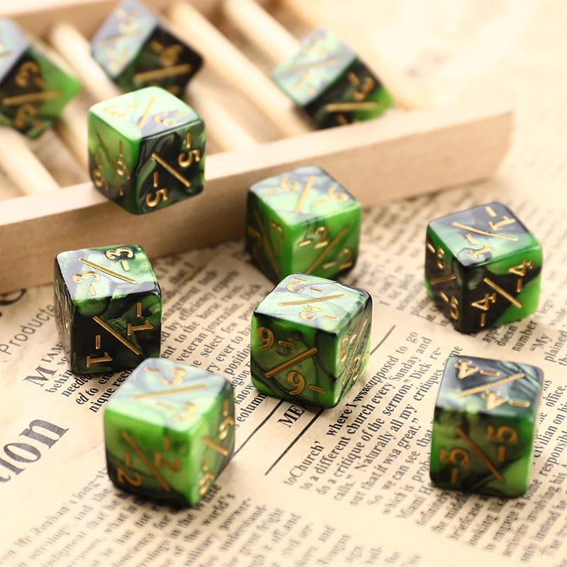 10Pcs 16mm 6 Side Dice for MTG Card Gaming,acrylic dice,game dice,dice set