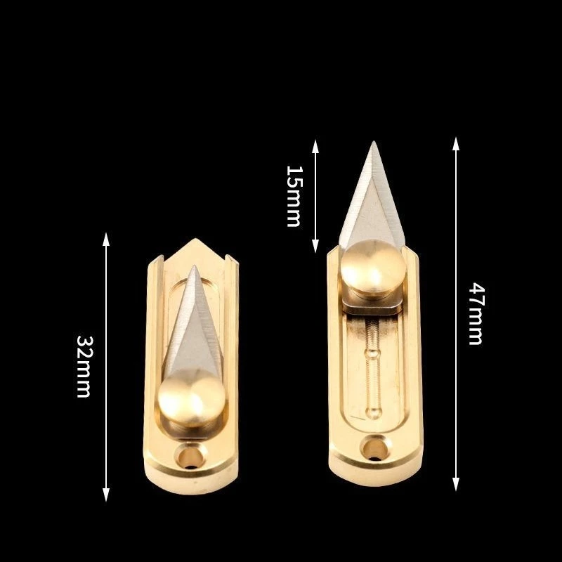 1PC 미니 접이식 푸시형 다기능 나이프 펜던트 언박싱 나이프 아웃도어 커터 문구용 아트 나이프 사무용품