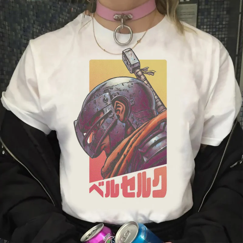 

Летняя мужская одежда Berserk внутрь 2022, забавная уличная одежда футболка "Манга" y2k