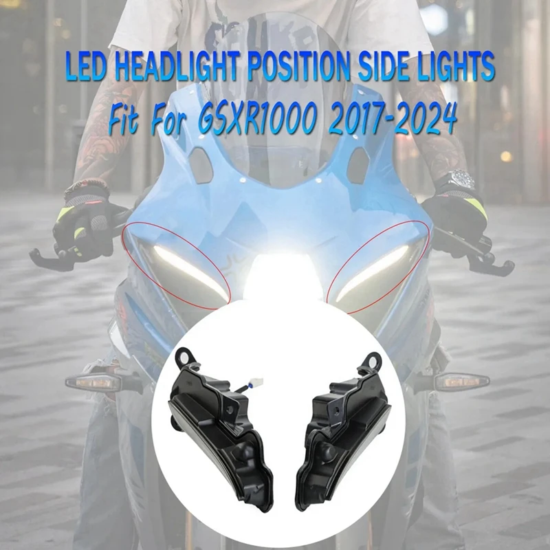 

Fit For SUZUKI GSXR1000 GSXR 1000 2017 - 2023 Car LED Front Headlight Fog Decorative Side Light Accessories L7 L8 L9 L20 K17