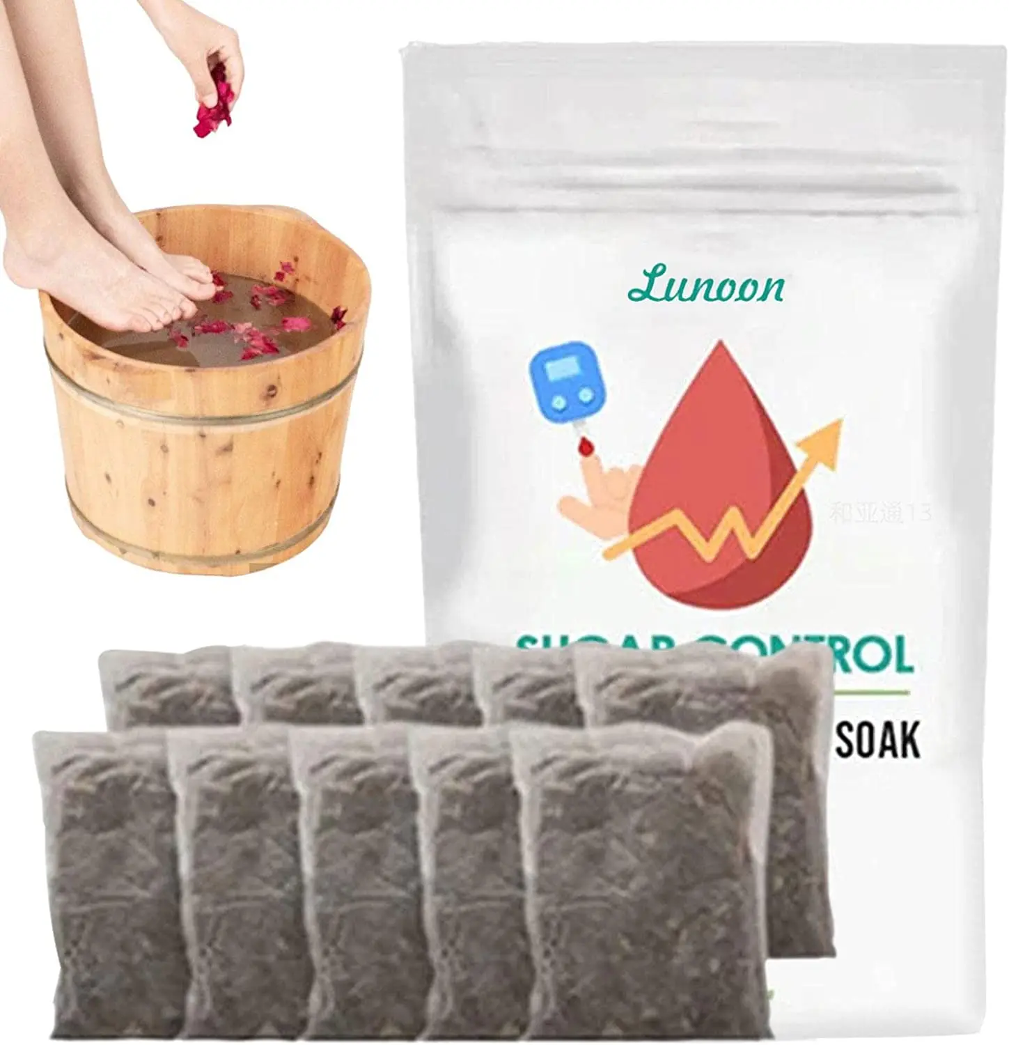 Therapeutic Foot Soak, Sugar Control Therapeutic Foot Bag, Deep Anti