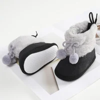 Winter Plus Velvet Snow Booties For Baby Warm Boots Shoes baby Girl Shoes Pompom Soft Sole Indoor Walking Shoe 3