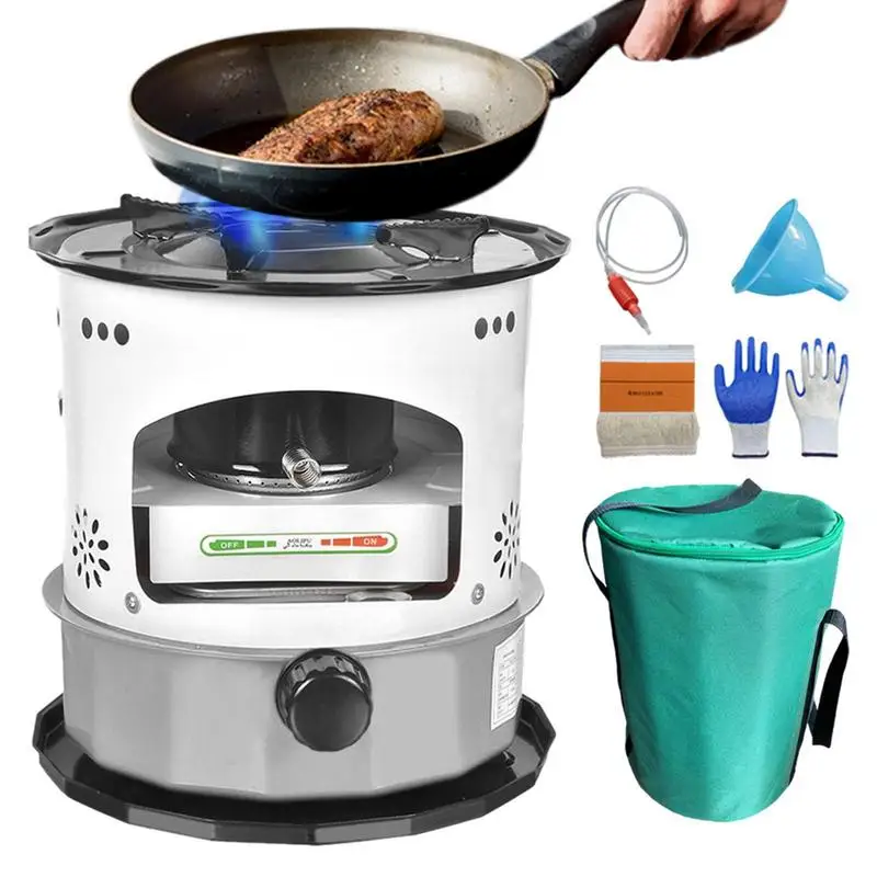 

5.2L Kerosene Stove Heater Outdoor Ice Fishing Camping Home Diesel Portable Fuel Oil Kerosene Heating Grill Stove Indoor
