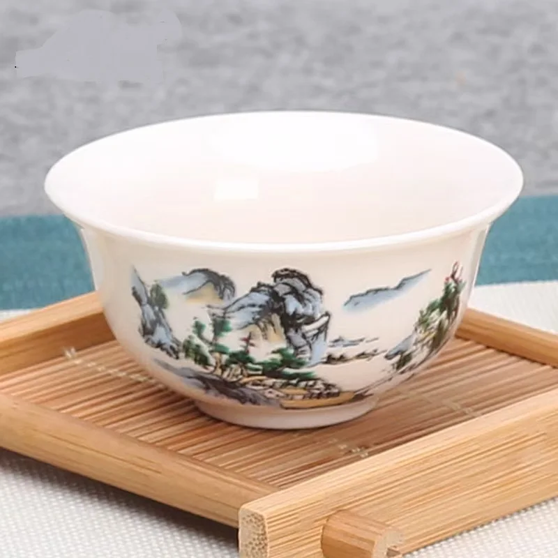 Tea set Chinese traditional gai wan tea cup kungfu travel bowl porcelain