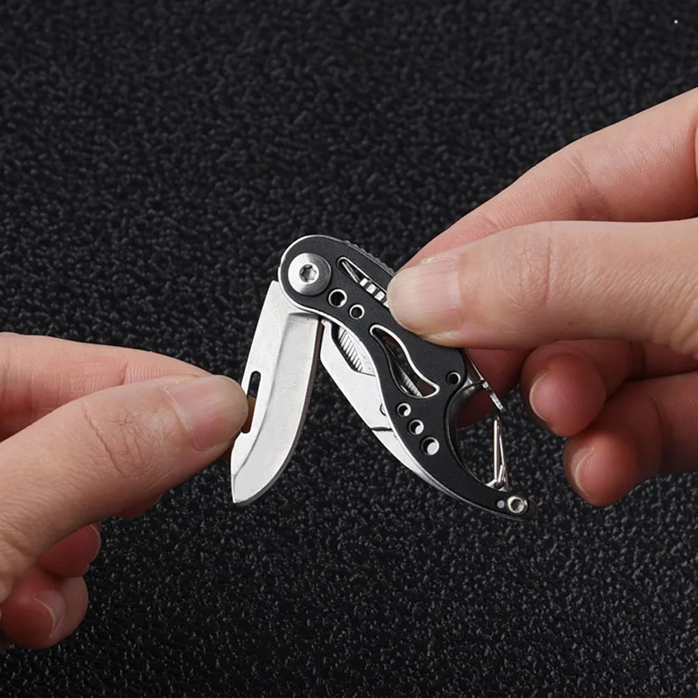 Kreative Titan legierung Schlüssel ring Messer edc Taschen messer Outdoor  Multi-Tool Sicherheit Selbstverteidigung Handwerkzeuge Klappmesser für  Männer - AliExpress