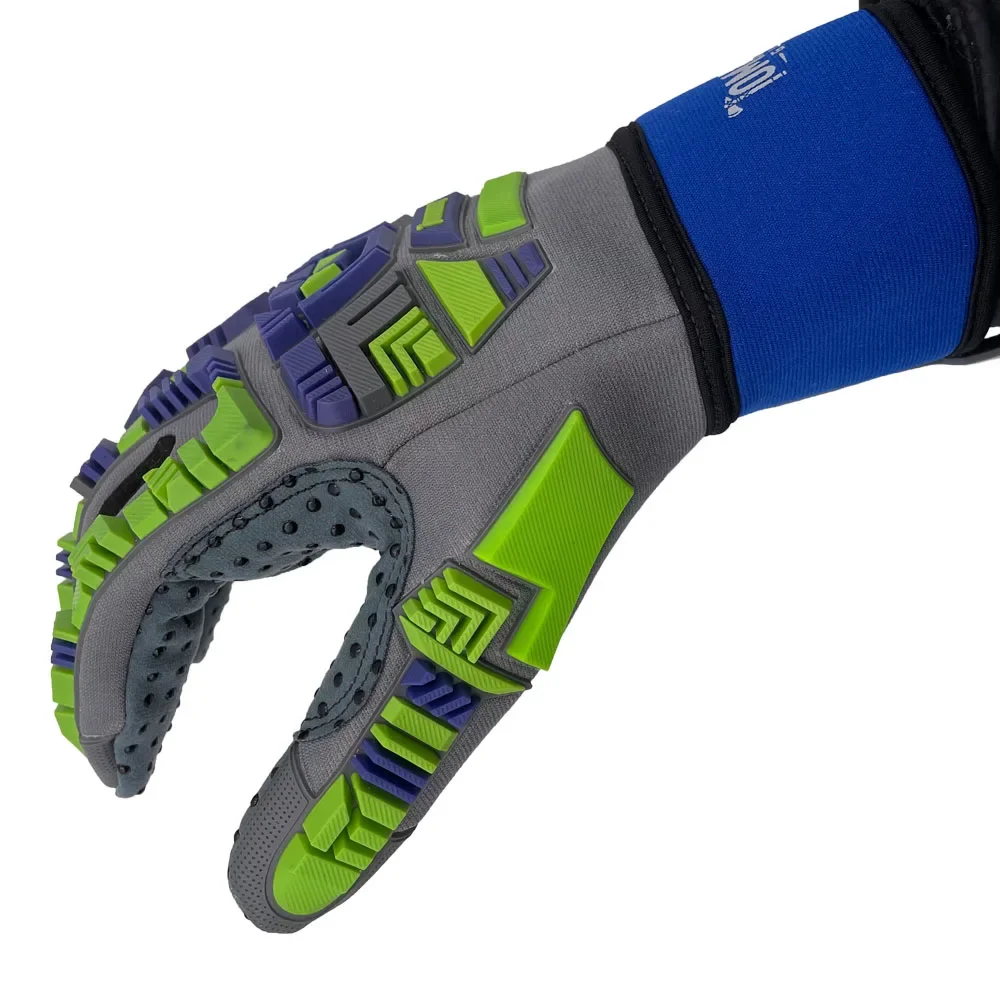 Heavy Duty Work Safety Glove TPR Impact Resistance Cut Resistance Palm Pad Anti-vib Hi-Viz Color Abrasion Grip Work Gear