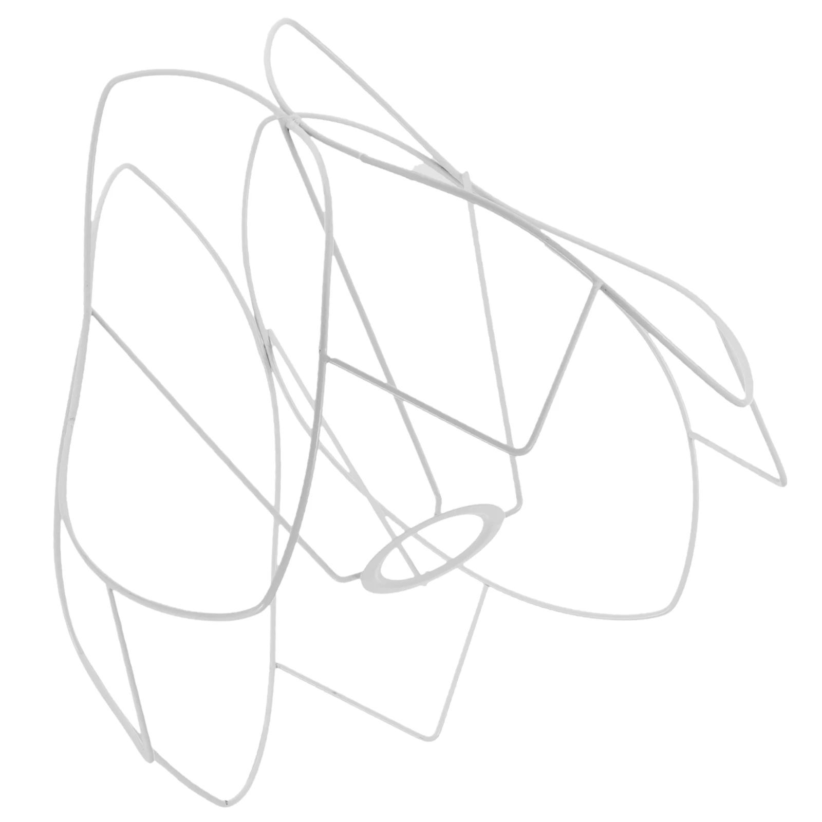 

Shaped Light Stand Lampshade Brackets Iron Shelf Wire Frame Frames Office Covers DIY Bulb Shelves Table Lights