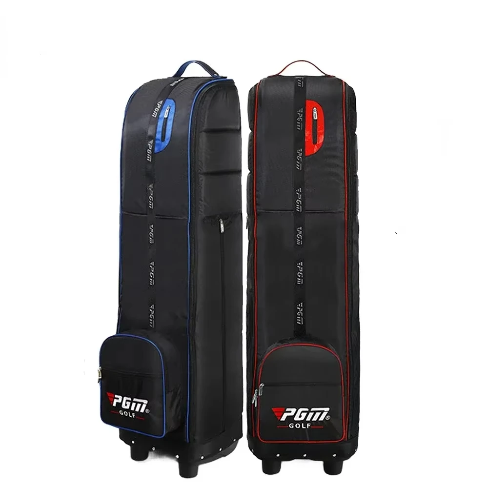 PGM Golf Travel Plane Bags with Wheel thicken Straps Foldable Golf Club Travel Cover for Airlines Golf Aviation Bag HKB009