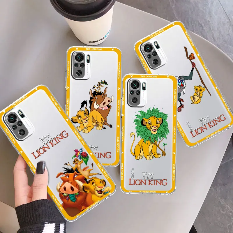 Custodia Trasparente Per Xiaomi Mi Poco X3 Nfc X3 F3 M5 X4 Pro 13 12T Pro 11 Note 10 Lite Cover Per Telefono The Lion King
