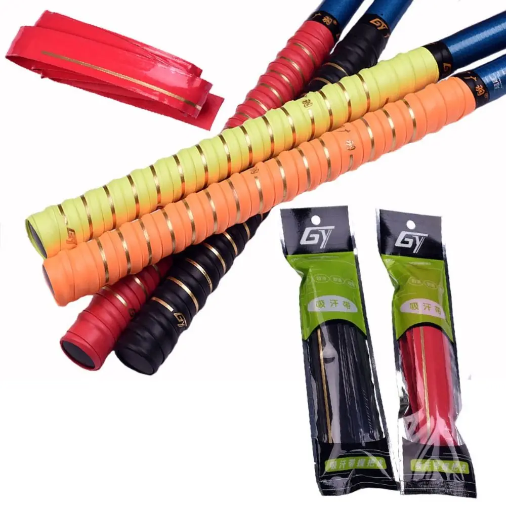

Multi-color Badminton Racket Overgrips Durable Self-adhesive 1.6M Gilding Keel Grip Tape Sport Supplies Fishing Rod Over Grips
