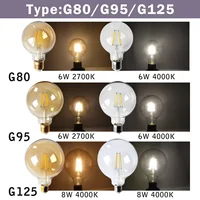 3 шт. Ретро светодиодная лампа E27 B22 E14 C35 A60 ST64 AC220-240V Лампа накаливания Эдисона Винтаж Теплое стекло Лампа Освещение Внутреннее освещение — изображение 5