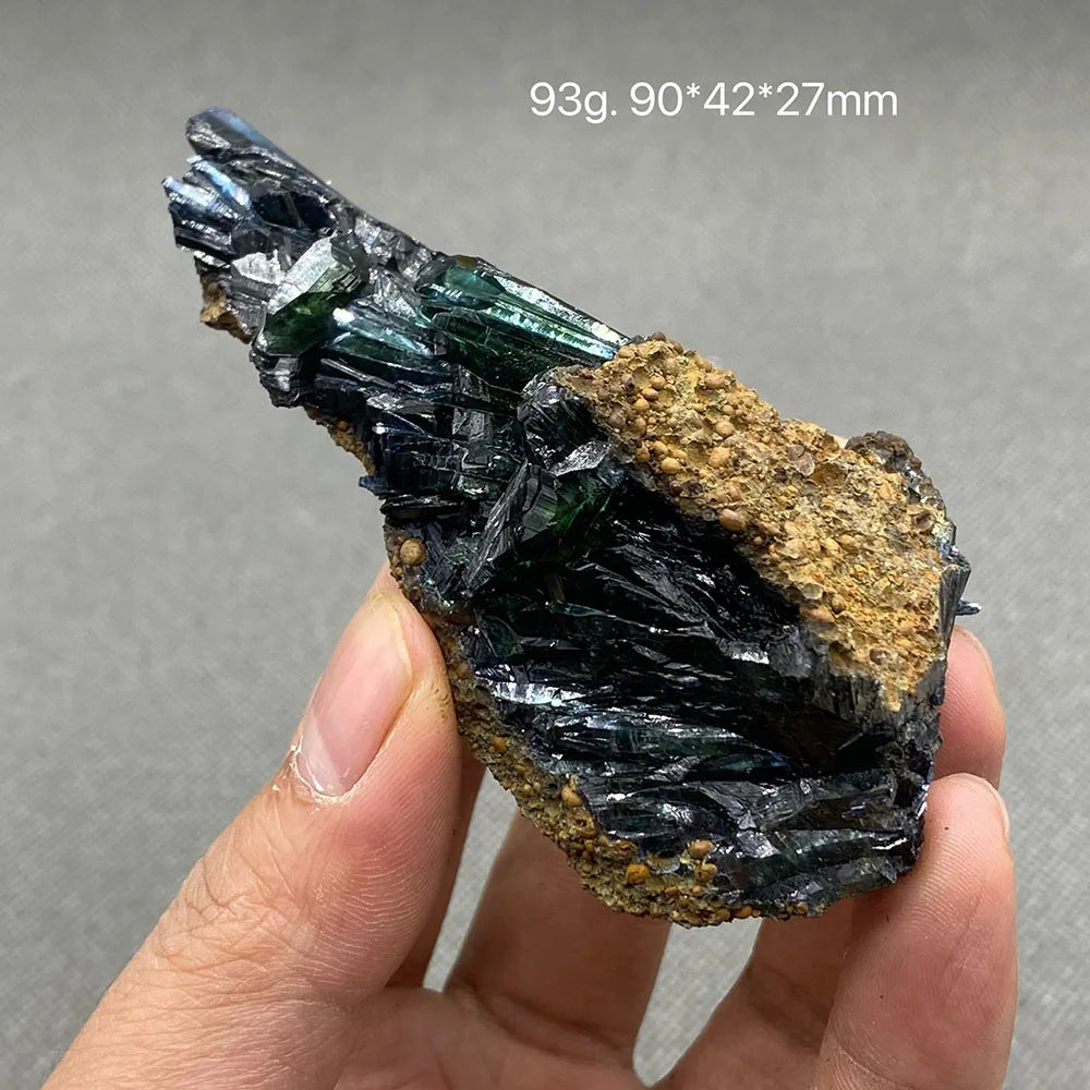 100% natural rare Brazil Vivianite （Blue ironearth） mineral specimen stones and crystals healing crystals quartz