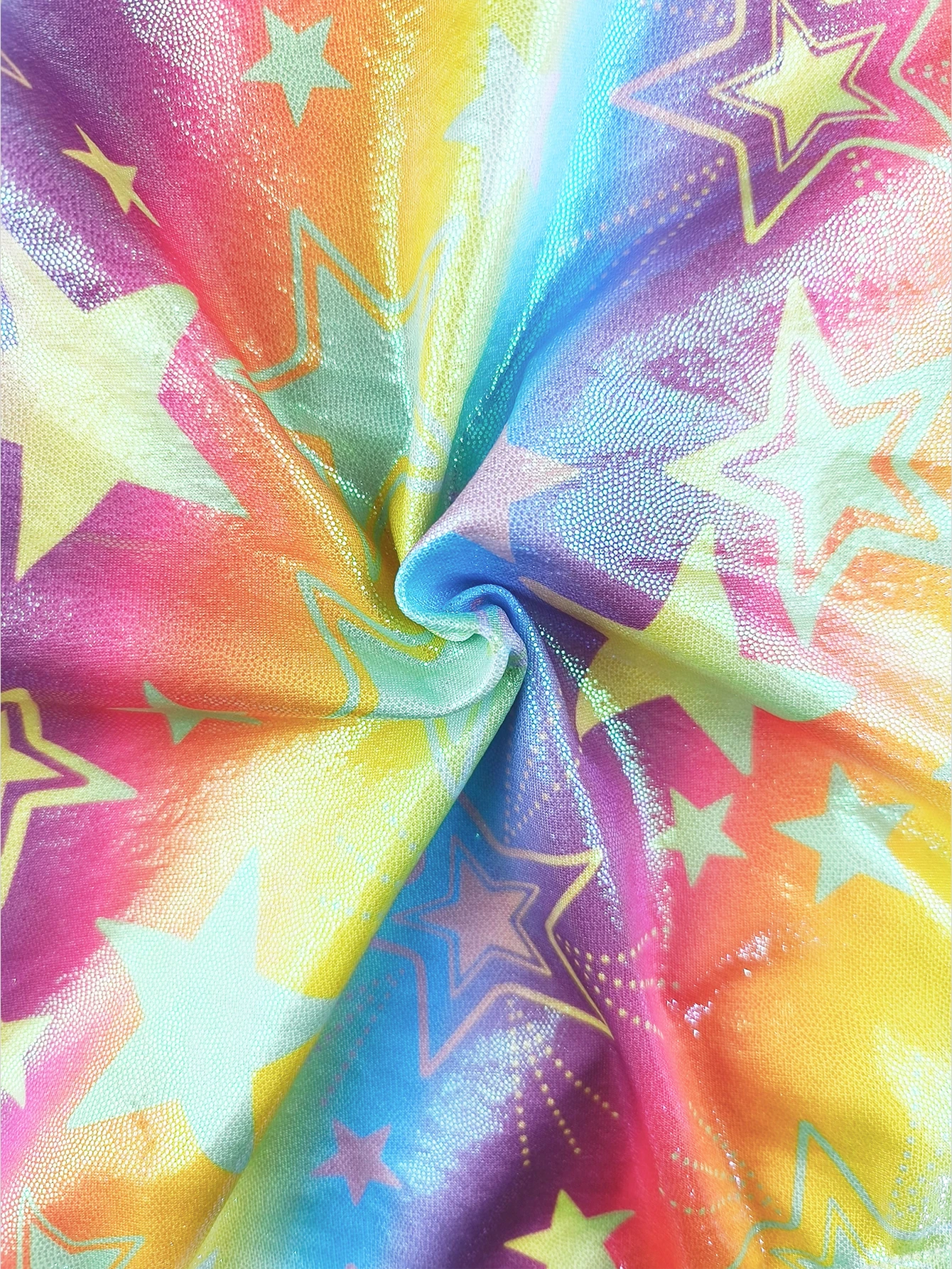 Gymnastics Leotards for Girls Todder Colorful pentagram SleevelessTank Leotard Kids Dancewear Activewear Random color