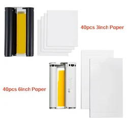 Premium High-Definition Colorful Photo Paper (40pcs 3inch 6inch)