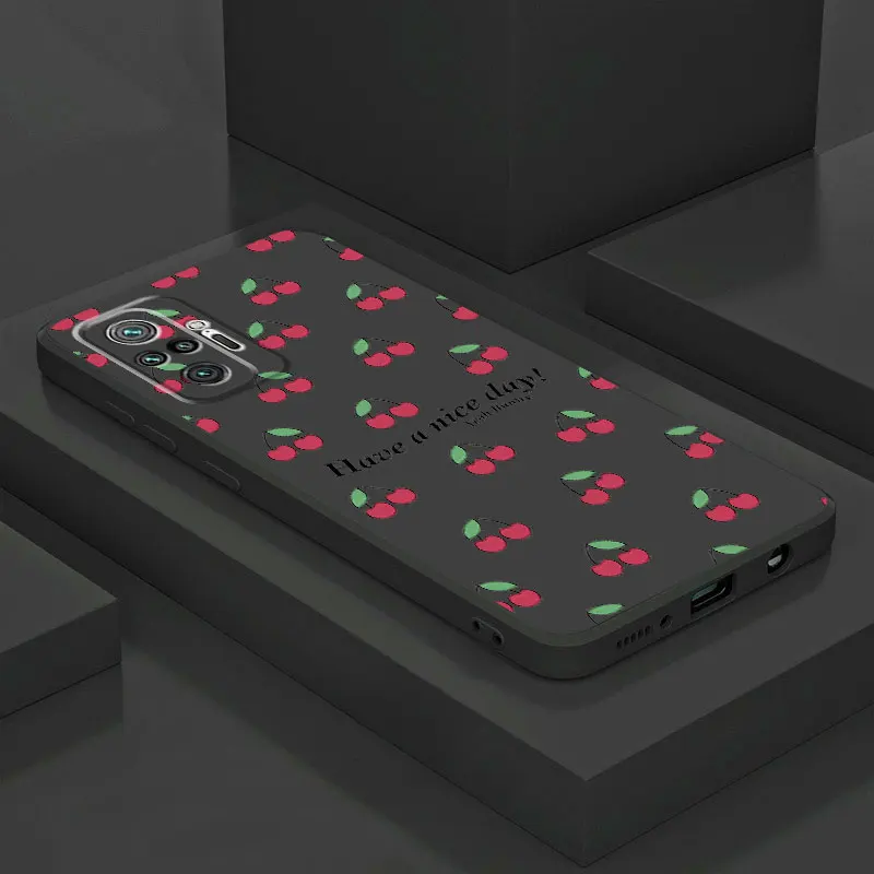 Vibrant Pink Cherry Silicone Phone Case