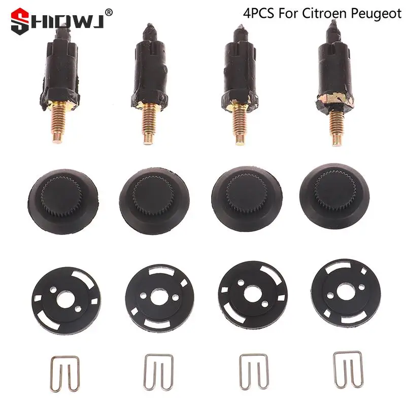 

4Pcs Car 2.0 HDI Engine Cover Bolt And Clip Kit For 307 406 Car Accessories Snaps/Bolts/protection Clip/HDi Hood Bolt