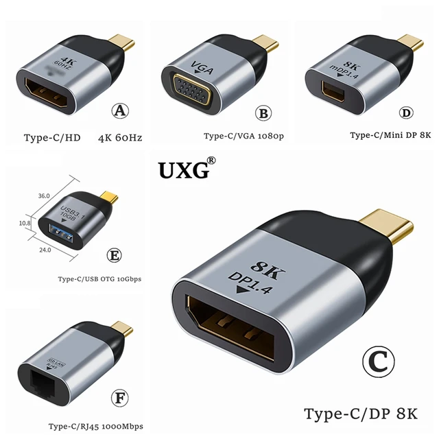 Cable adaptador de conversión USB tipo C a 4k HDMI para