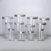 10pcs Aluminum Silver Lid Sealed Jar Food Grade Transparent PET Empty Plastic Bottle Snack Candy Biscuit Storage Packing Bucket 2