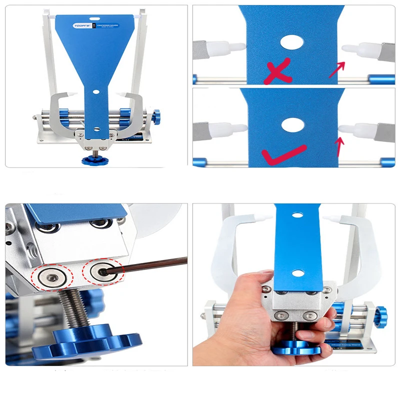 Bicycle Ring Adjusting Table Calibration Corrector Positioning Center