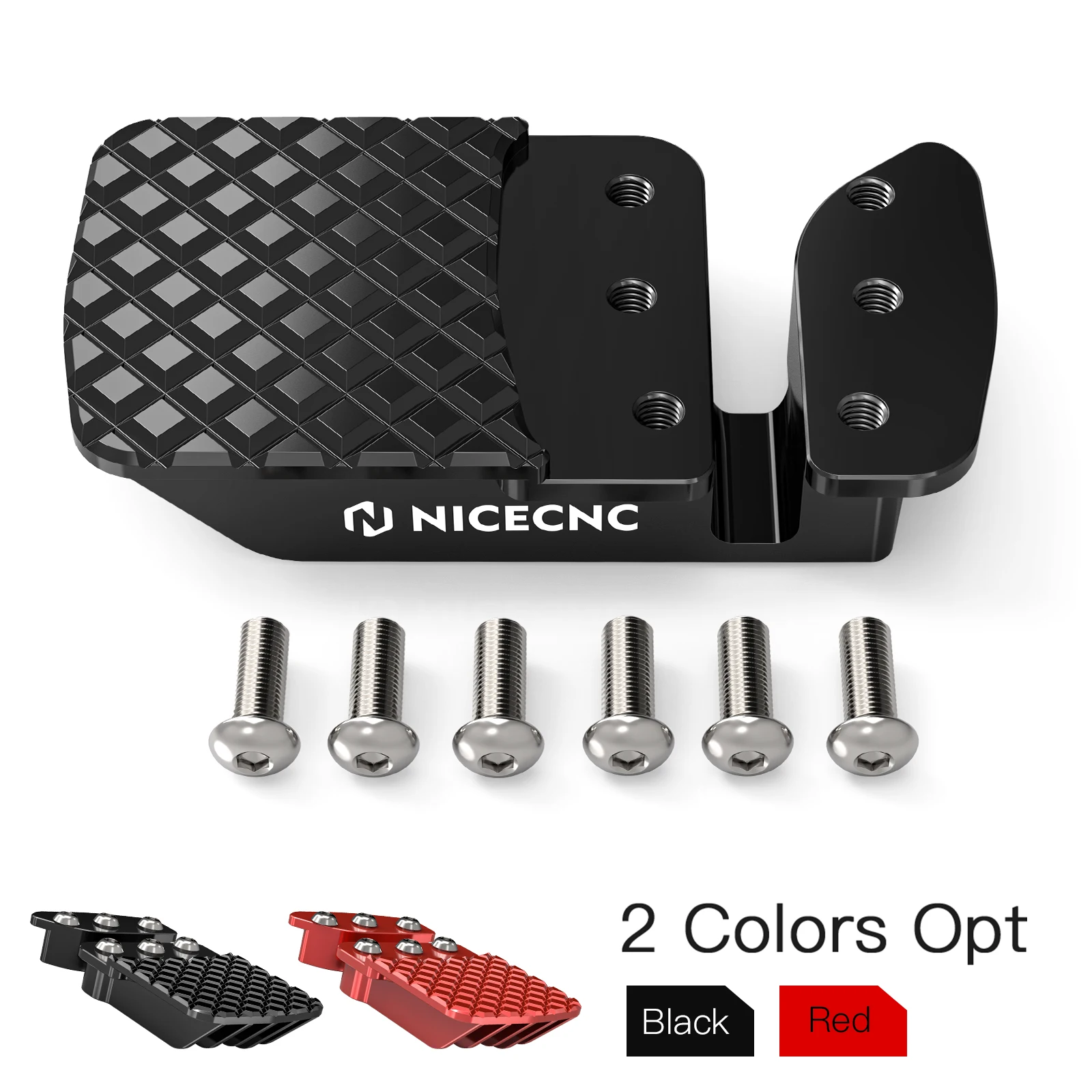 NICECNC UTV X3 Brake Pedal Extender Aluminum For Can Am Maverick X3 4x4 Turbo DPS Max R RR Anodization 705601453 High Quality