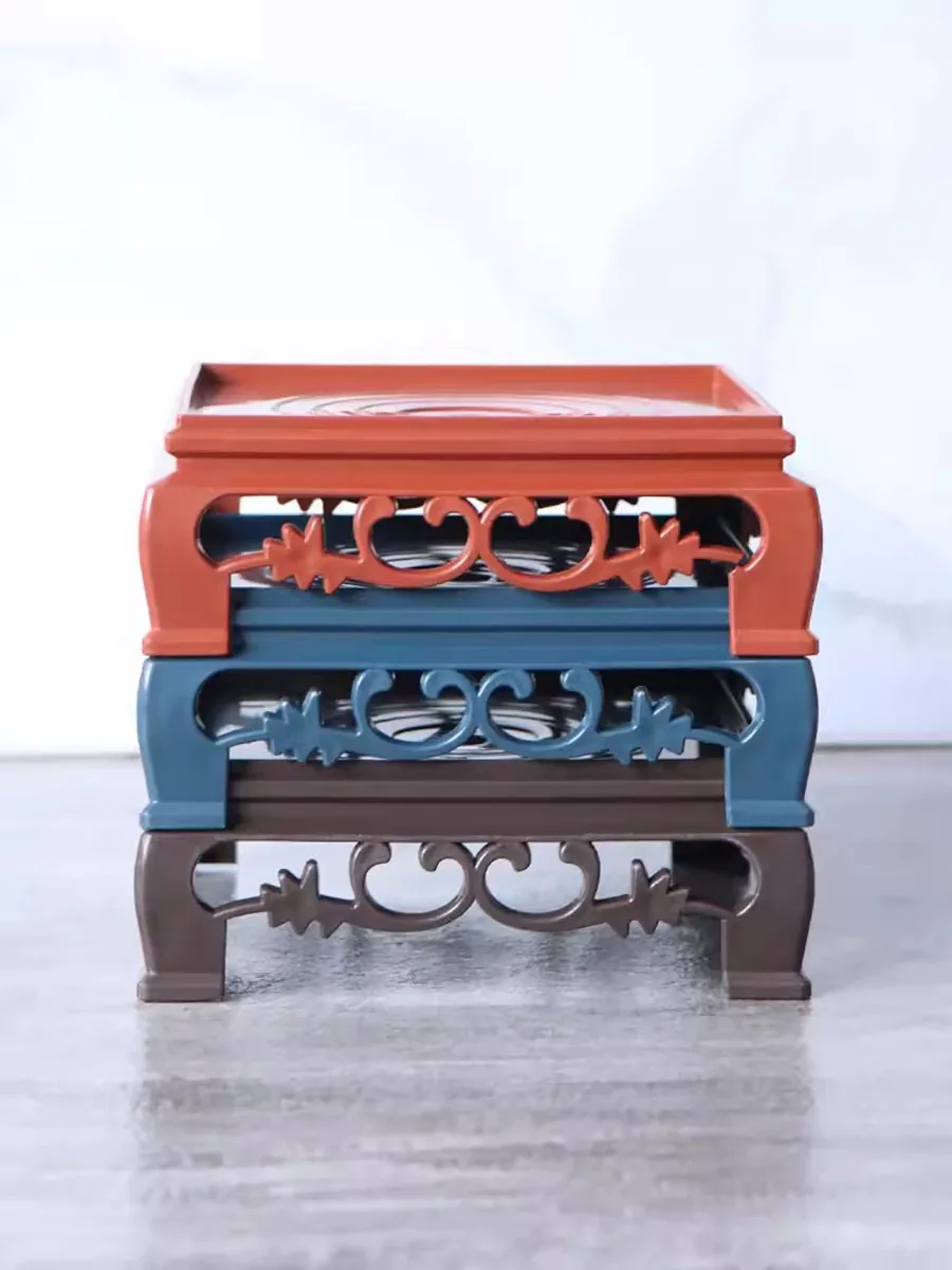 Plastic Imitation Tray for Flower Pots, Round and Square Flower Pots, Flower Holder Base, Water Tray, Multiple Colors