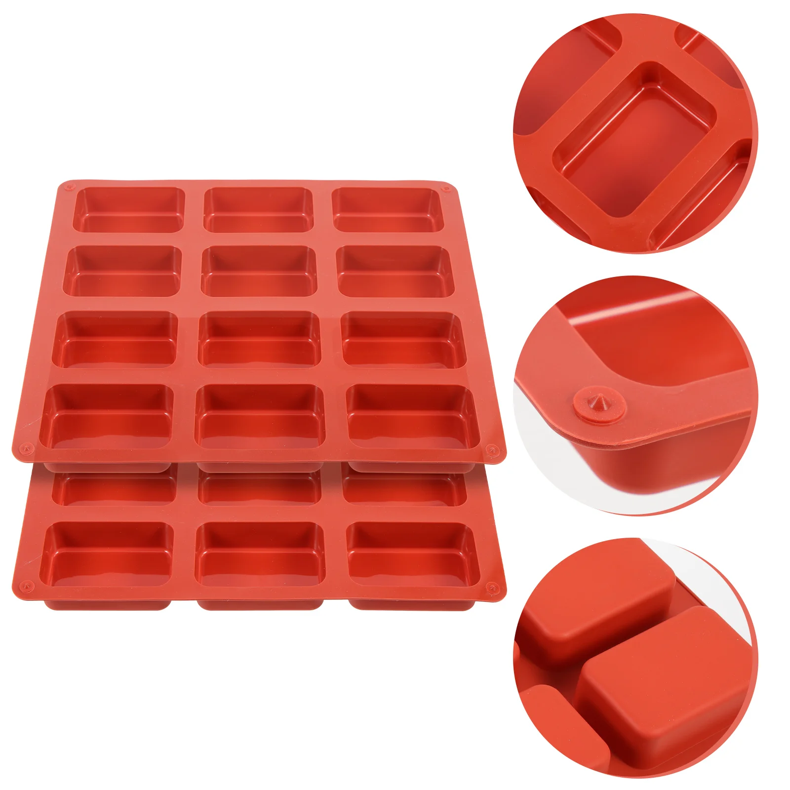 

2 Pcs Mini Cake Mold Loaf Bread Loaf Bread for Baking Silica Gel DIY Cookie