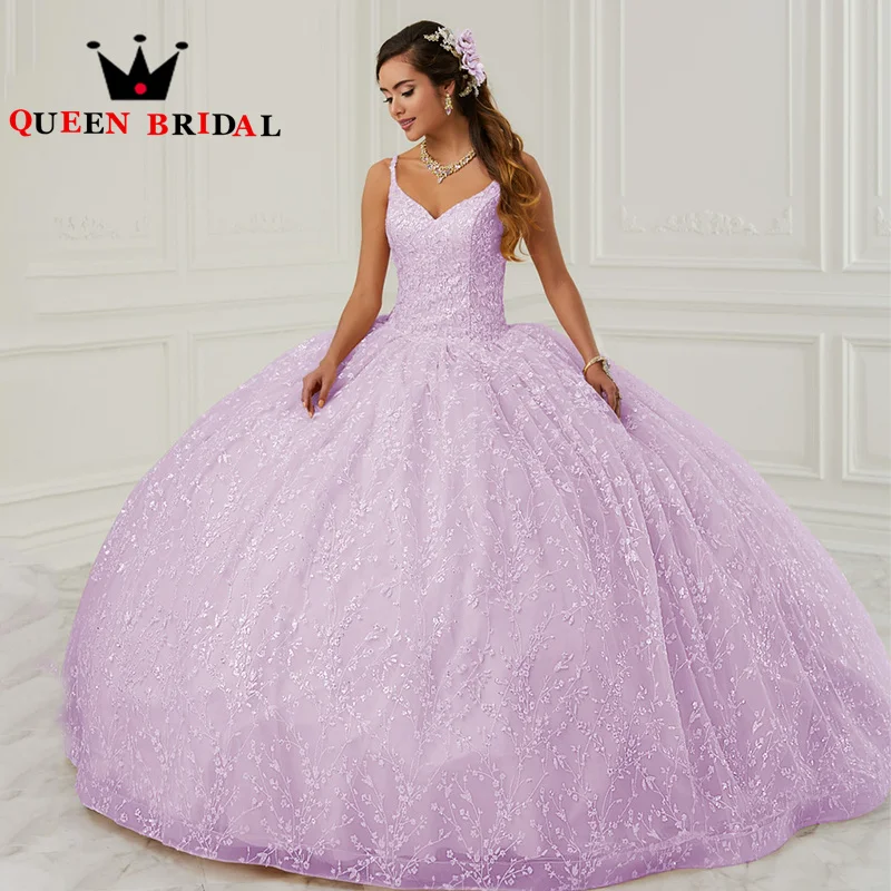 

Exquisite Appliques Lace Quinceanera Dresses 2024 Sleeveless V Neck Birthday Gowns Vestidos De 15 Quinceañera Custom H77X