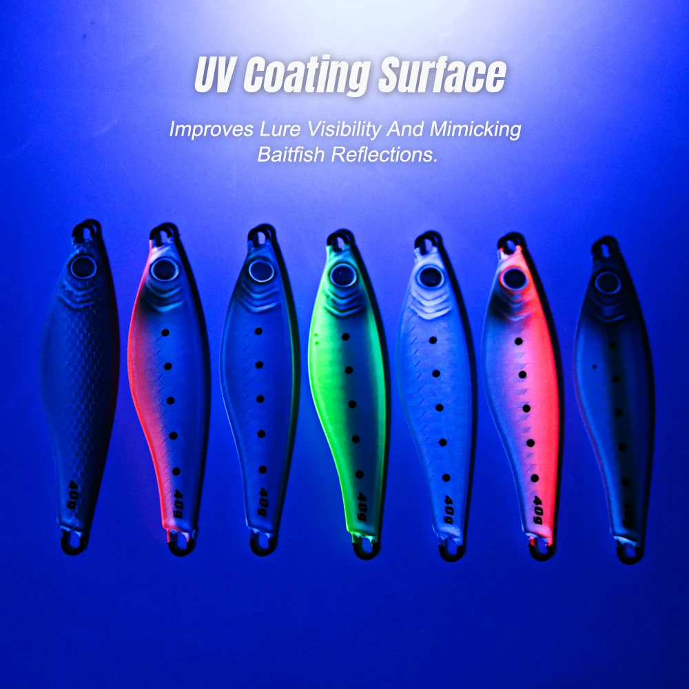 Fishing lure JIGGING PRO 20g 30g 40g 60g JUGULO Wide Casting Jig Slow Fall Shore Jigging UV Coating Metal Jig