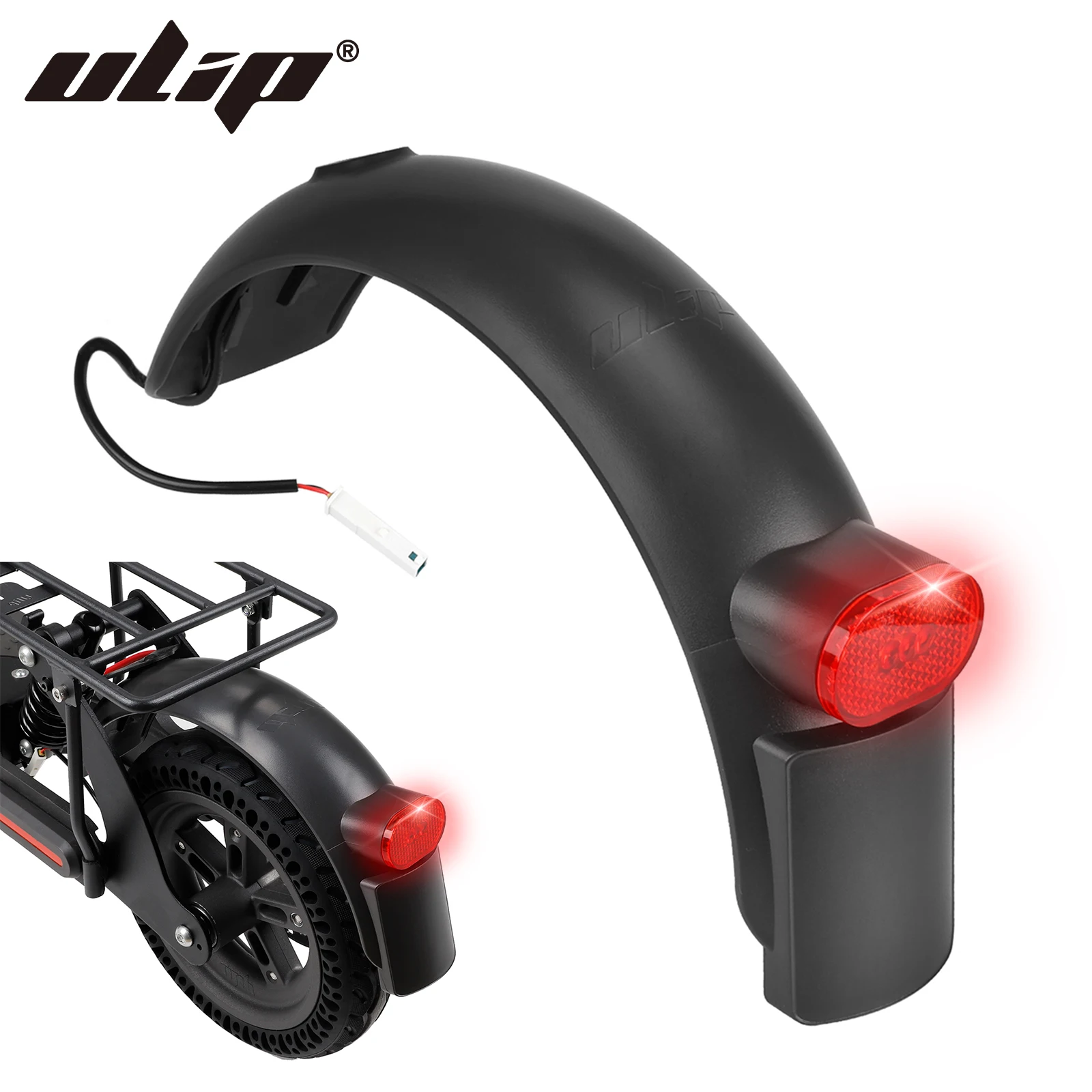 

ULIP Rear Suspension Mudguard Parts Wider Thicker Fender With Taillight Kit For Xiaomi M365 Pro 1S MI3 / Ninebot Max G30 Scooter