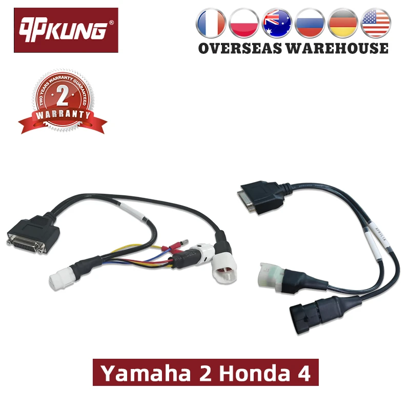 temperature gauge Motorcycle OBD2 Connector Motorcycle Diagnostic Cable For Yamaha Honda 4/6Pin KTM 6pin CAN Moto OBD Adapter Extension cable car battery checker