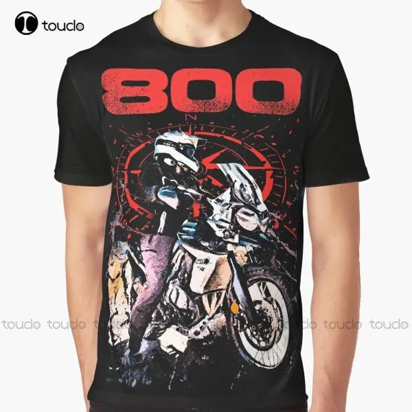 

Moto, Motorcycles Tiger 800 Motorcycle Graphic T-Shirt Custom Aldult Teen Unisex Digital Printing Tee Shirts Custom Gift Xs-5Xl