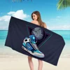 Fashion Basketball Shoes Sneakers Logo Microfiber Beach Towel Absorbent Quick dry Yoga Swimming Resort Mountain Climbing Towel 3